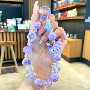 Brand New Handmade Kuromi Phone Charms Keychain